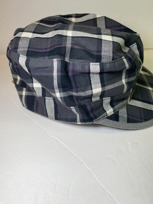 New With Tags Quicksilver Reversible Quilted Cap Hat Fabric Green Gray