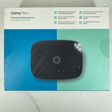 OOMA Telo Fee Home Phone VoIP Service  100-0239-602  Black - New Open Box