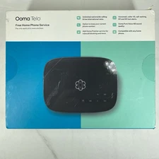 OOMA Telo Fee Home Phone VoIP Service | 100-0239-602 | Black - New Open Box