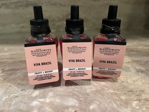 Bath Body Works Viva Brazil Wallflower Plug Refill Bulb Lot New 3