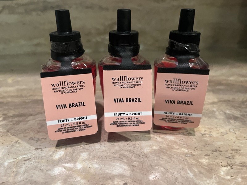 Bath Body Works Viva Brazil Wallflower Plug Refill Bulb Lot New 3