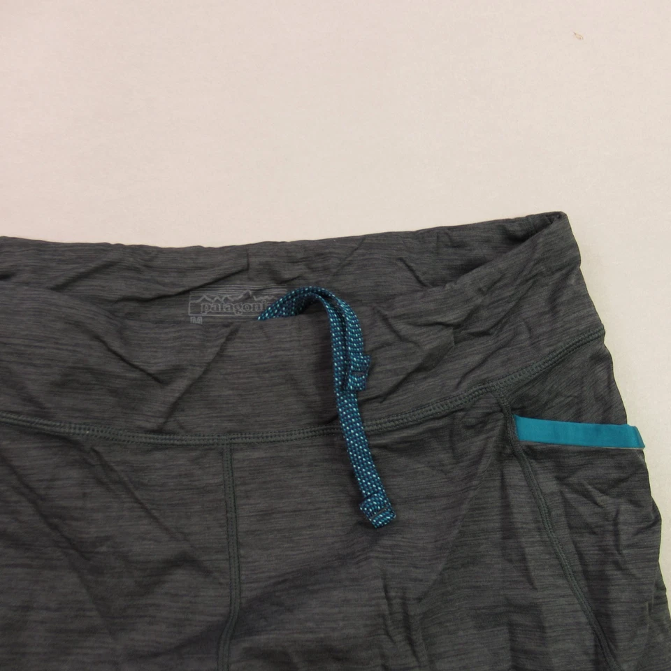 Patagonia Leggings Womens Medium Straight Stretch Lightweight Workout Gray - Image 2 of 4