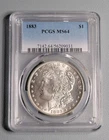 1883 P Morgan Silver Dollar - PCGS MS64 - Sharp Reverse