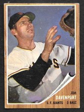 1962 Topps #9 Jim Davenport 01 - VG