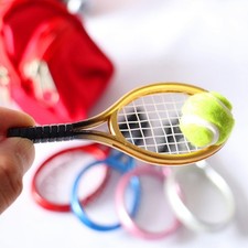 1 Set of Tennis Rackets and Ball Model Mini Rackets Random Color Tennis Ball