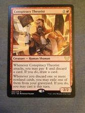 conspiracy theorist mtg card [Promo Pack] [94p] [Strixhaven: School of Mages Promos] [Foil]  Face to Face Games Conspiracy Theorist [Extended Art] Prices