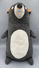 Pillowfort Woodland Bear Plush Doll Check Target Toy Kids Room Pillow Gray 16”