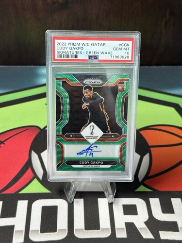 Cody Gakpo [Green Wave] #S-CGK 2022 Panini Prizm World Cup Signatures card