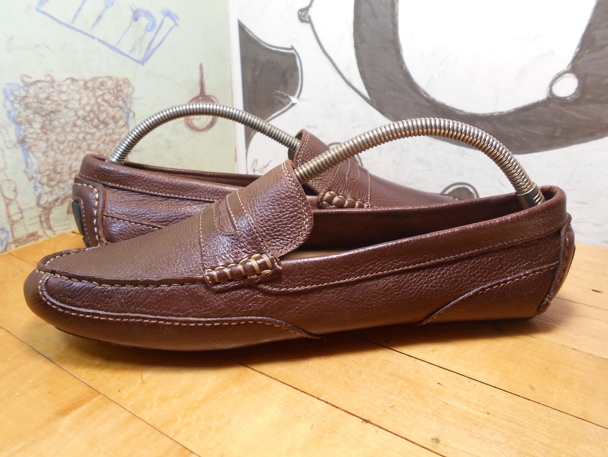 Rockport Shoes Mens Size 12 Brown Leather Slip On Driving Mocassin *GUC* Men main image 2
