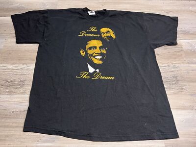 Martin Luther King Barack Obama Sweatshirt The Dreamer The Dream Civil Rights XL