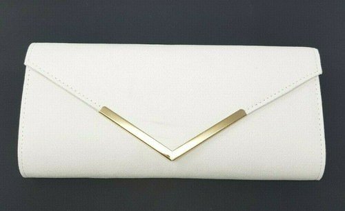 Women's Plain Suede Clutch Bag Wedding Party Prom Evening Shoulder Chain Handbag - Picture 20 of 22
