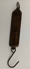 Vintage Excelsior Improved Spring Balance Brass Hand Weight Scale 