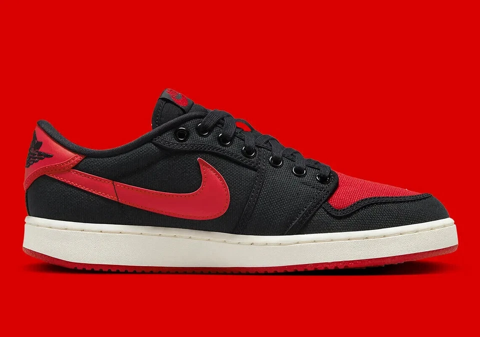 Tênis Nike Air Jordan 1 KO Baixo “Bred” Preto Vermelho DX4981-006 Masculino Vários Tamanhos NOVO - Imagem 4 de 4