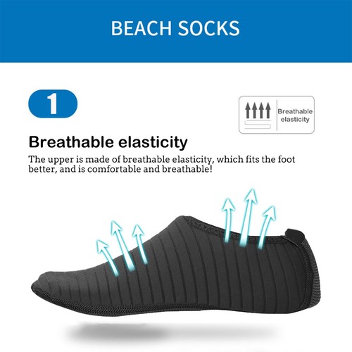 Water Shoes Barefoot Skin Socks Quick-Dry Aqua Beach Swim Water Sports Vacation - Picture 22 of 42