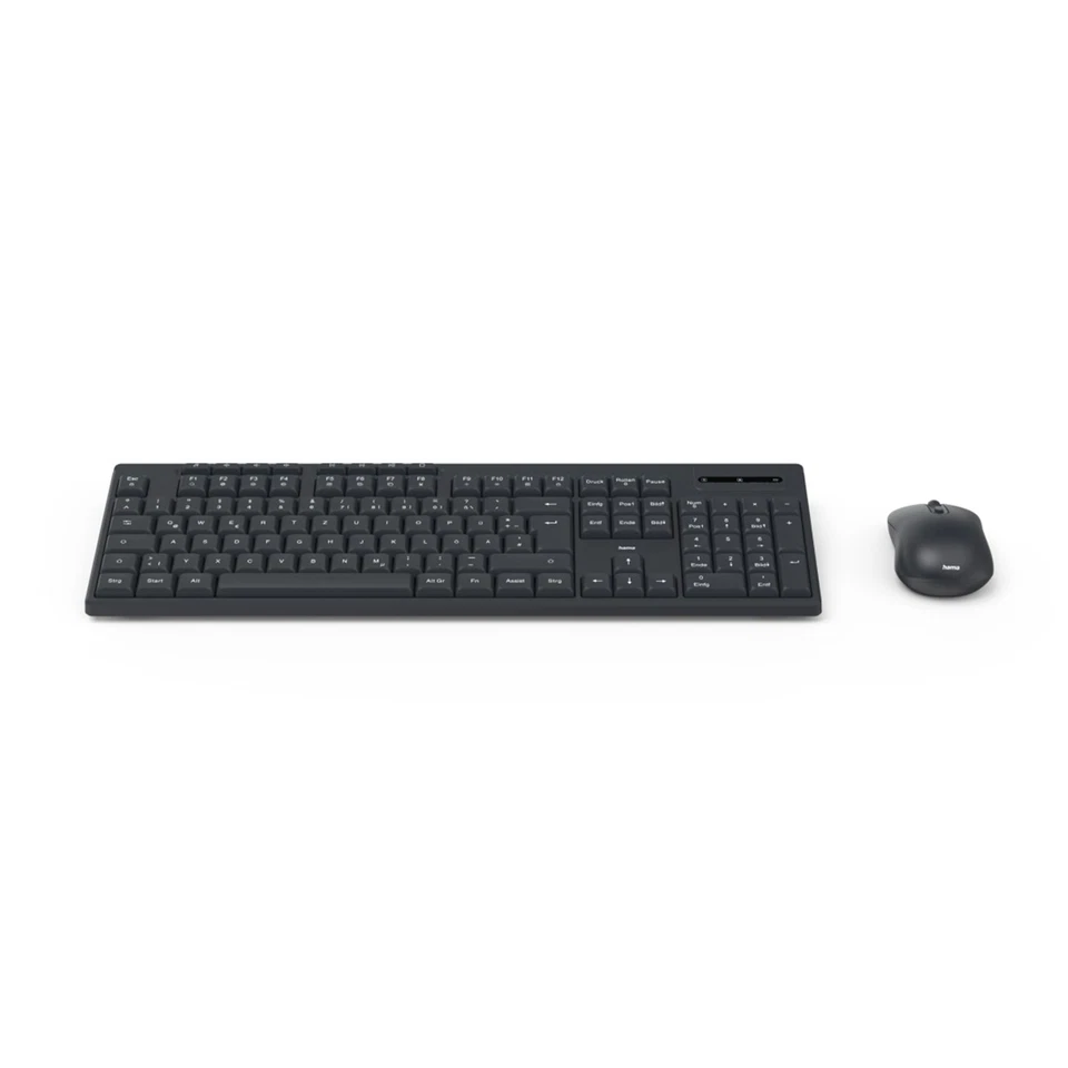 Hama Funk-Tastatur-Maus-Set WKM-200 USB 2.0 2,4 GHz PC QWERTZ kabellos wireless