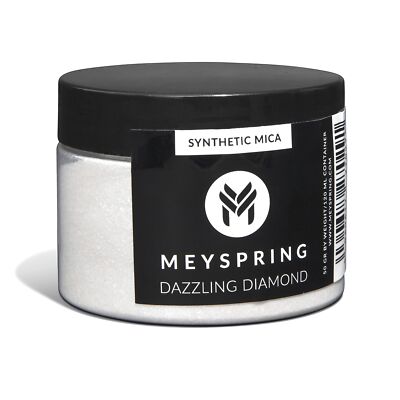 Dazzling Diamond White Glitter Mica Powder for Epoxy Resin 50g