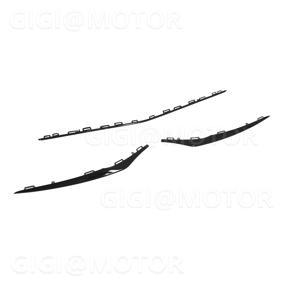 Parachoques delantero moldura negro para Mercedes-Benz W117 CLA 180 200 250 2016-2019 Foto 4 de 4