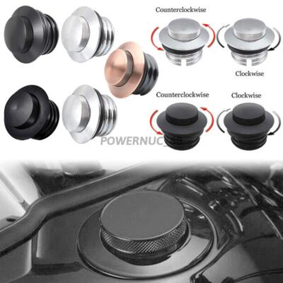 Motorbike Pop Up Tank Gas Cap Vented Flush Mount Fuel Filler Cap Fit For Harley