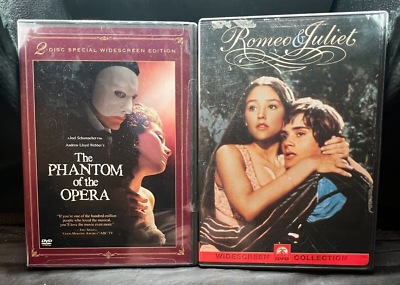 Set of 2 DVD's: The Phantom of the Opera / Romeo & Juliet [39] | eBay