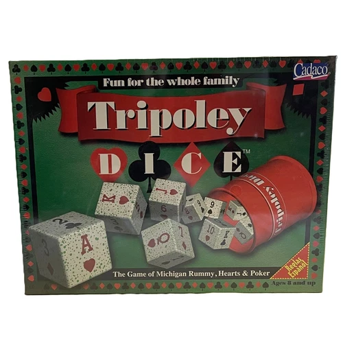VINTAGE 1997 TRIPOLEY DICE GAME by Cadaco Complete NEW FACTORY SEALED