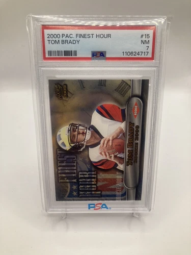 Tom Brady 2000 Pacific #15 RC ROOKIE FINEST HOUR - PSA 7 RARE 