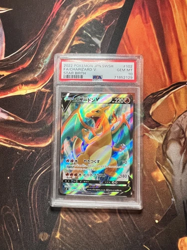 PSA 10 Charizard V Full Art 102/100 Star Birth Japanese Pokemon Card Gem Mint