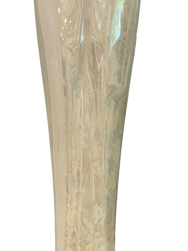 Virgin Mary Madonna Figure Figurine Praying Hands Ivory Iridescent Ceramic 13" - Picture 9 of 11