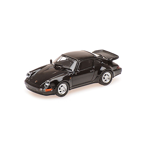 Mini champs 1/87 Porsche 911 Turbo 1990 Black [870069104] Minicar