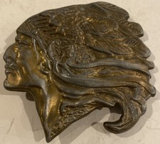 Vintage Indian Head Cheif Belt Buckle Very Cool 