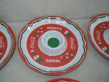 6 count COCA COLA melamine Appetizer Trays