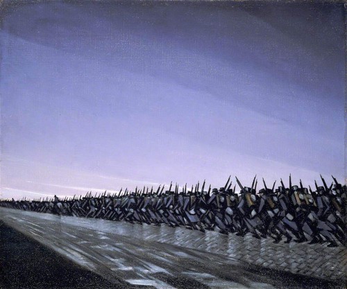 C R W Nevinson Column on the March 1915 17"x 22" Archival Art Print