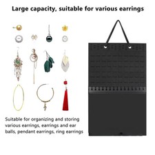 Jewelry Hanging Storage Organizer Necklace Earring Holder Display Pouch Bag q-2