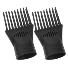 2 Pcs Hair Dryer Comb Nozzle Replacement Universal Diffuser Professional Blow