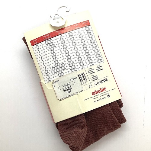 Collant coton plat marron tricot Condor enfant taille 2 - Photo 2/9