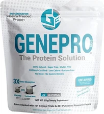Genepro Unflavored Protein Powder 30 servings