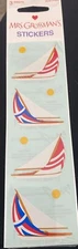 Mrs Grossman Two Sheets Vintage Sailboat Ship Boat Stickers