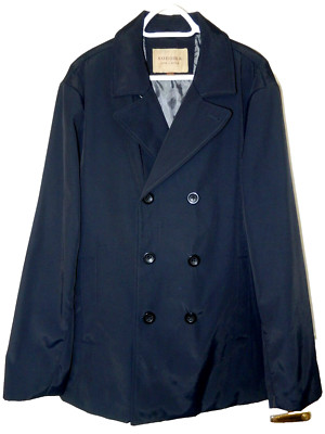 Sonoma 4 Pocket Lined Overcoat-L, dark navy  NWT $140 Big Bargain Alert!!