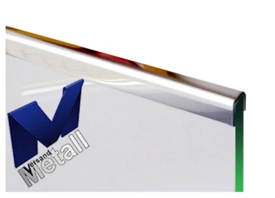 VERSANDMETALL Einfassprofil U-Profil 1,5 mm L= 1500 mm Edelstahl 1.4301 spiegelnd.