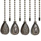 Bronze Ceiling Fan Pull Chain Set, Decorative Fan Pull Chain Pendant Extension