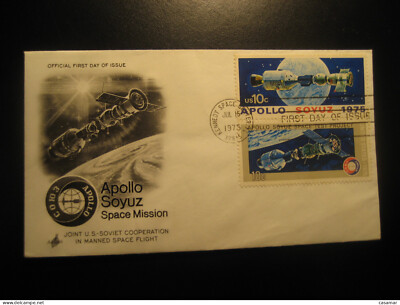 KENNEDY SPACE CENTER 1975 Apollo Soyuz Mission Manned Flight Space Spatial FDC C