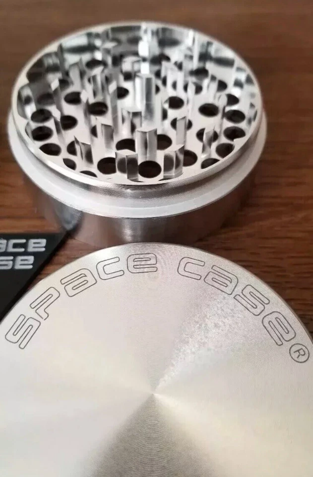 SPACE CASE Grinder Magnetic Herb - Medium 2.5 inch (SILVER) 4 Pcs - US SELLER - Image 4 of 4