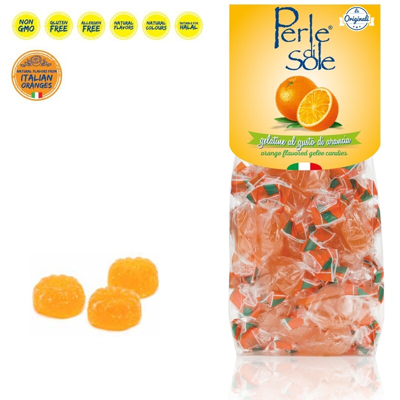 Gelatine al gusto di Arancia - Perle di Sole