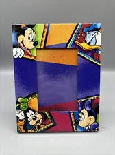 Disney Mickey Minnie Goofy Donald Photo Frame 8"x6" Vintage