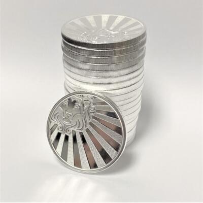 20 x 2020 1 oz RESERVE .999 Silver Rounds BU Tube (20oz