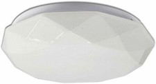 Plafoniera led 18 watt con scocca lavorata e punti trasparenti luce 4000K 3000K