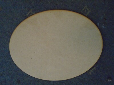 210 x 280 oval 3mm thick MDF Bases laser cut for large and heavy  models wargame
