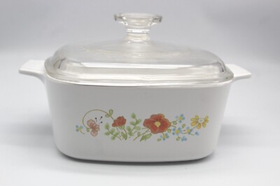 Corning Ware WILDFLOWERS SPRING BOUQUET Casserole Baking Dish Lid - CHOICE