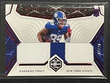 2021 Limited Kadarius Toney Rookie Unlimited Potential Patch Ruby /20 RC #UP-KAT