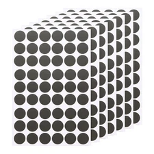7 PCS Self-Adhesive Screw Hole Sticker 0.83" Iron Grey Screw Hole Cover