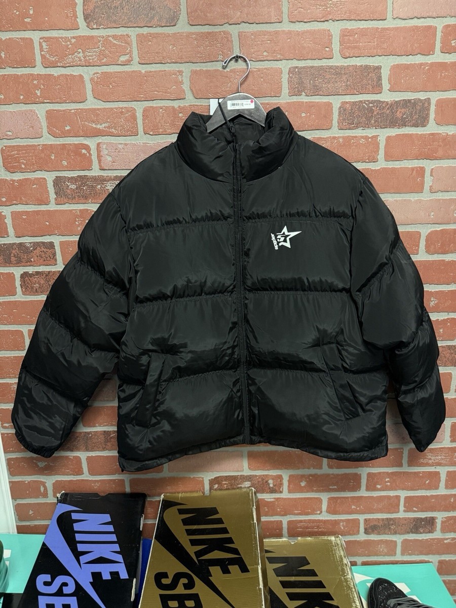 Size M - Sp5der Worldwide Black Puffer Jacket Rare! 100% Authentic